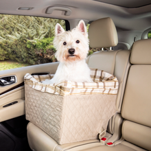 Load image into Gallery viewer, Happy Ride™ Quilted Dog Safety Seat, Tan
