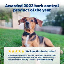 Load image into Gallery viewer, audible bark collar for dogs awarded 2022 bark control product of the year
